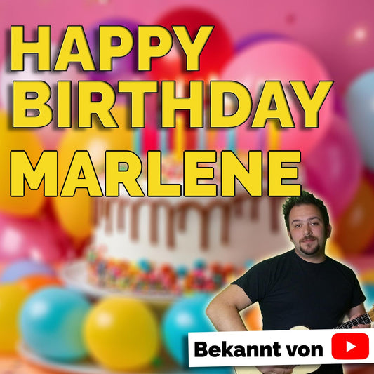 Produktbild Happy Birthday to you Marlene mit Wunschgrußbotschaft