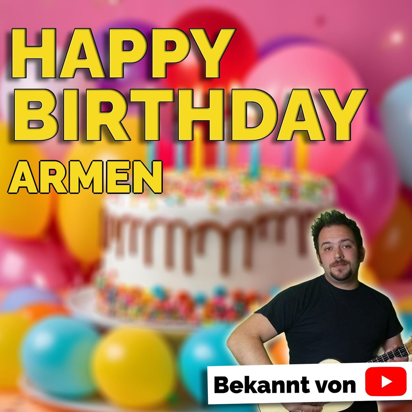 Produktbild Happy Birthday to you Armen mit Wunschgrußbotschaft