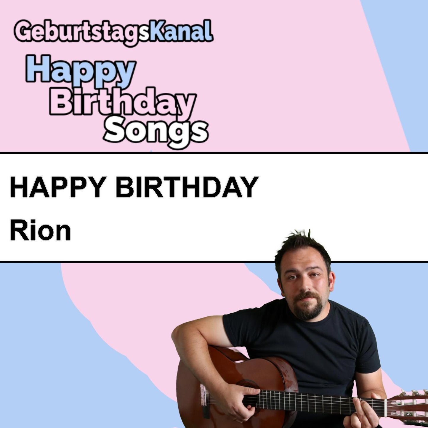 Produktbild Happy Birthday to you Rion mit Wunschgrußbotschaft