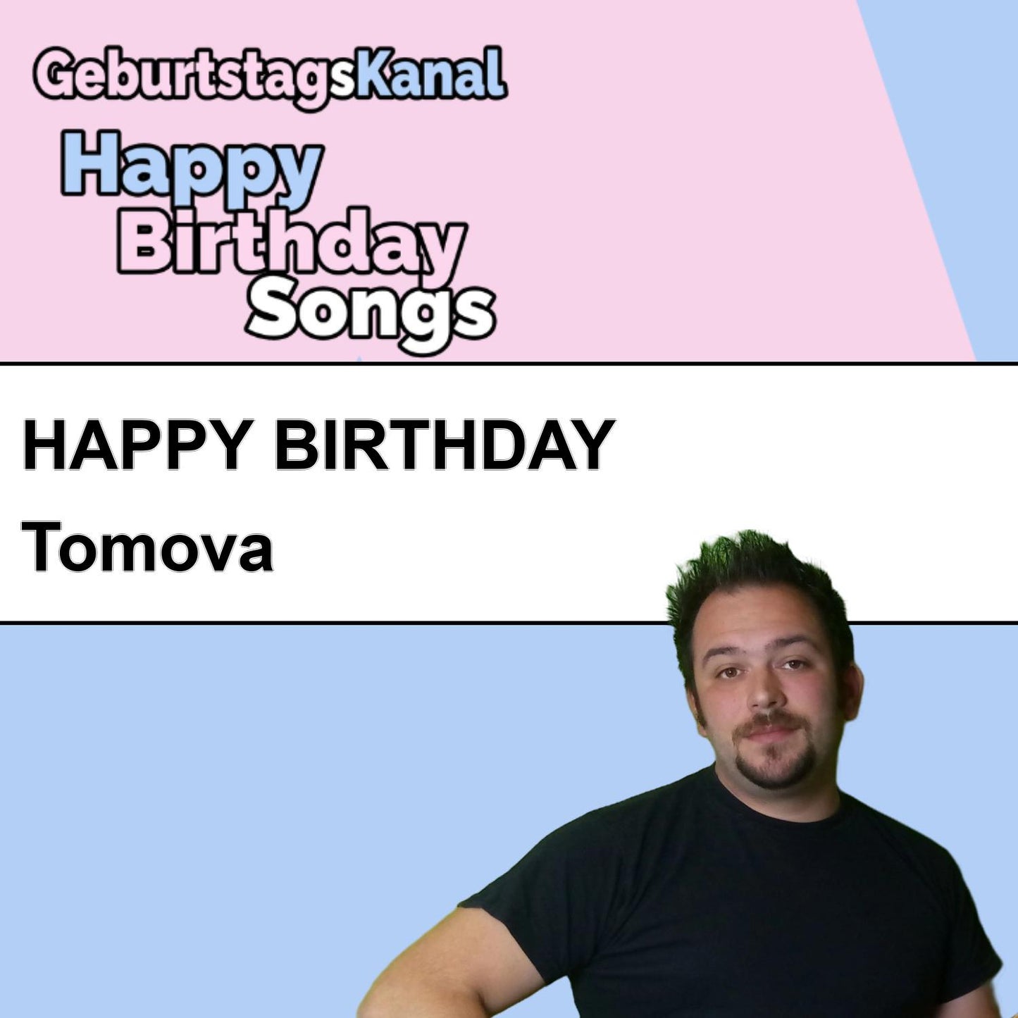 Produktbild Happy Birthday to you Tomova mit Wunschgrußbotschaft