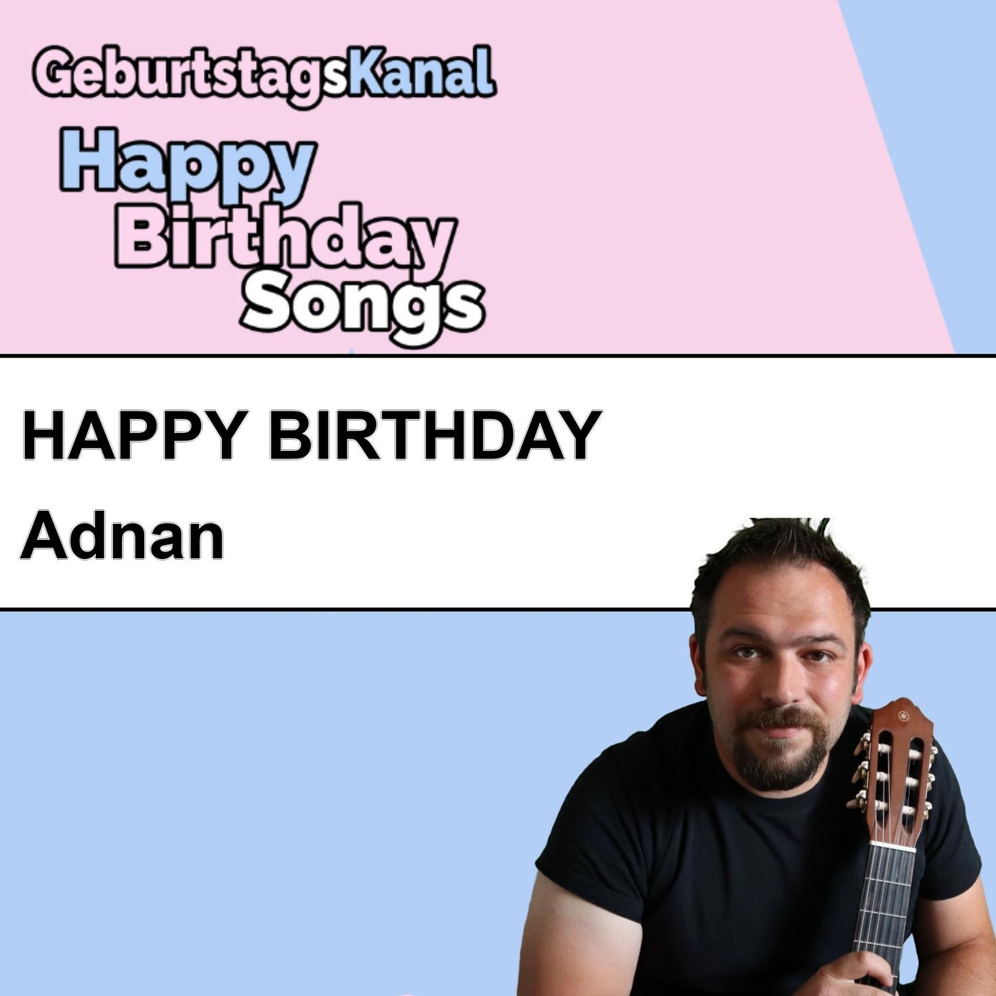 Produktbild Happy Birthday to you Adnan mit Wunschgrußbotschaft