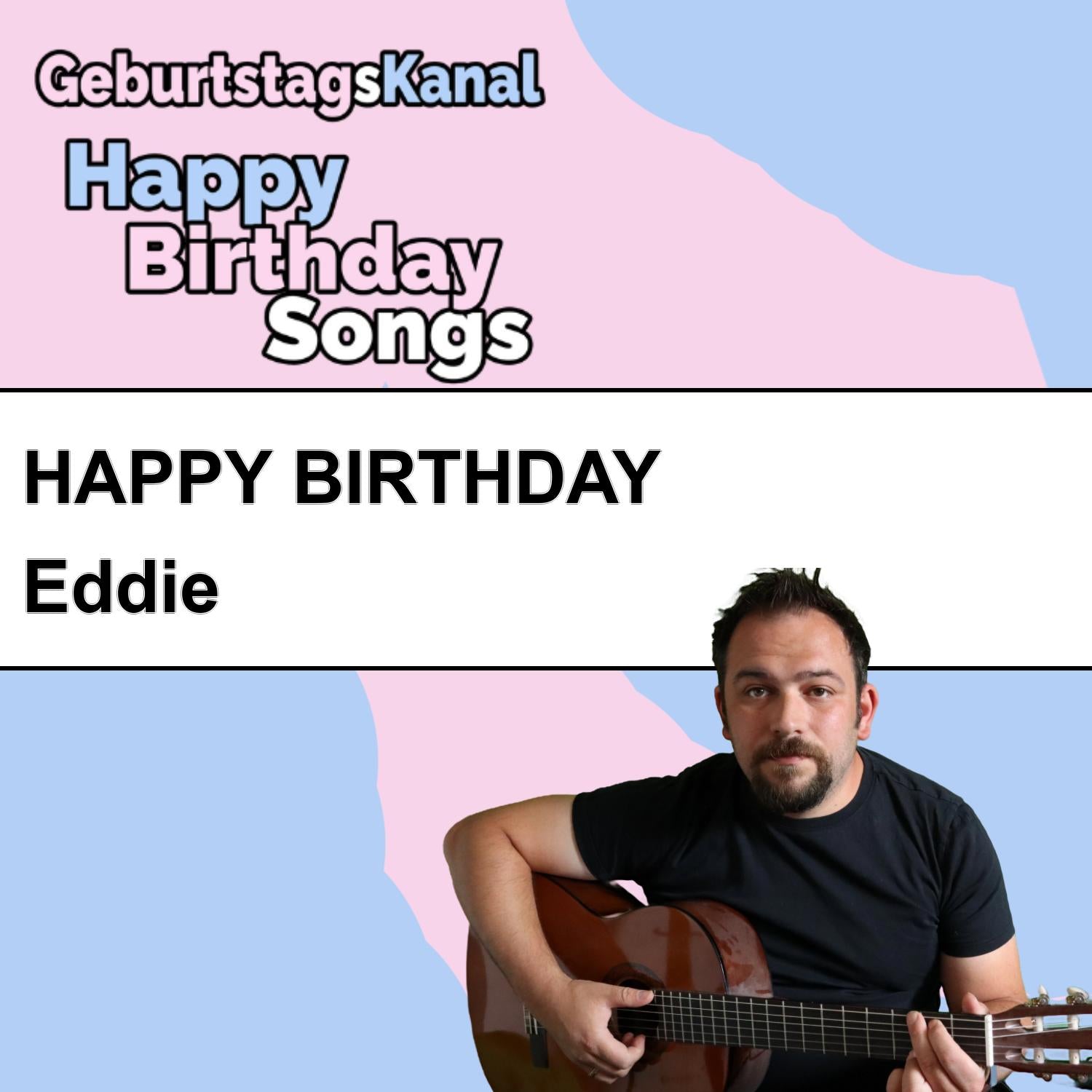 Produktbild Happy Birthday to you Eddie mit Wunschgrußbotschaft