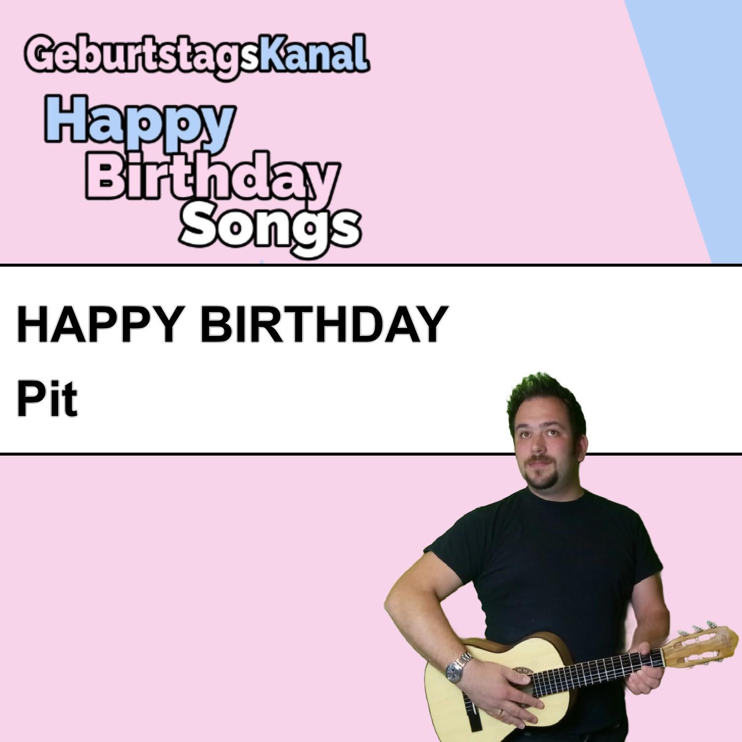 Produktbild Happy Birthday to you Pit mit Wunschgrußbotschaft