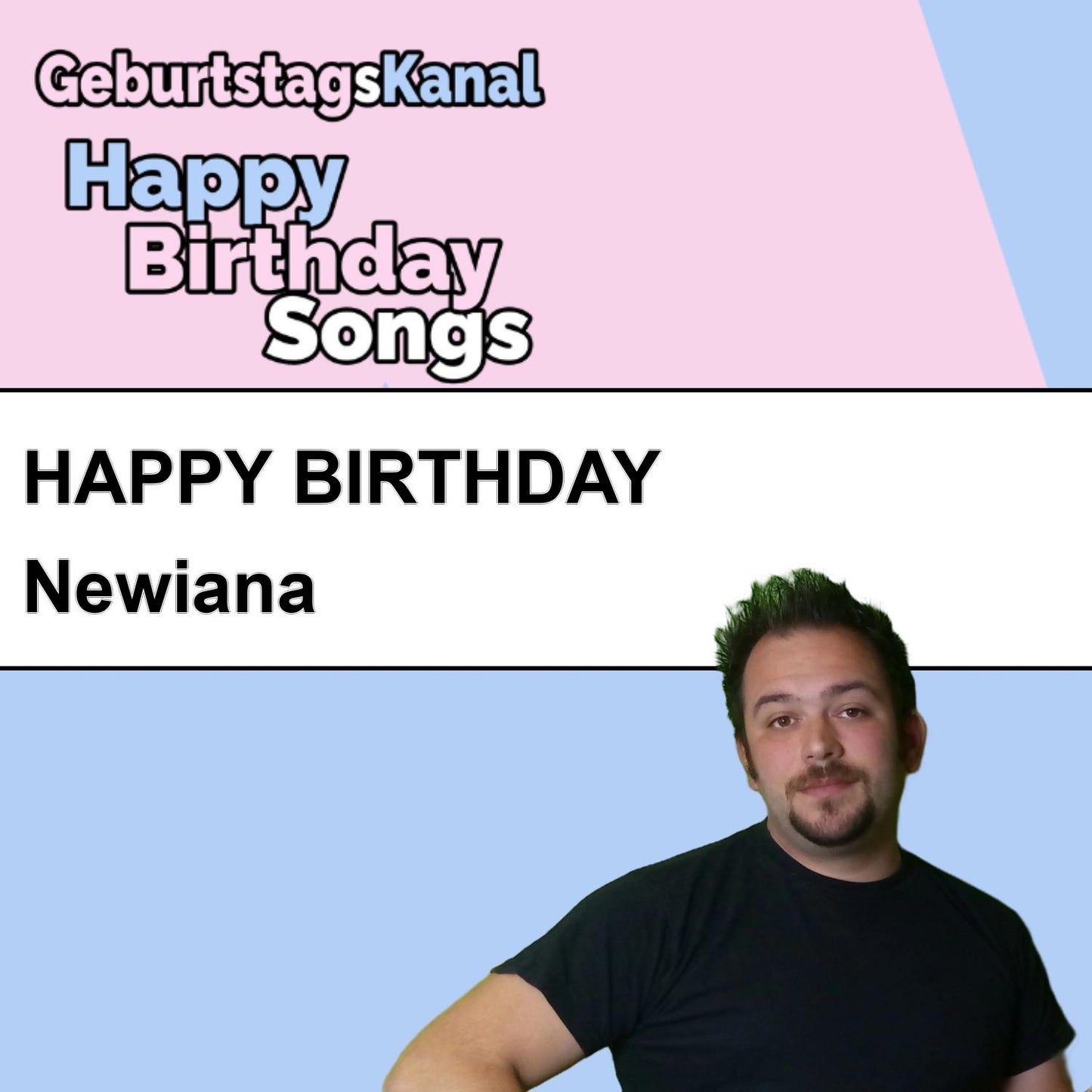 Produktbild Happy Birthday to you Newiana mit Wunschgrußbotschaft