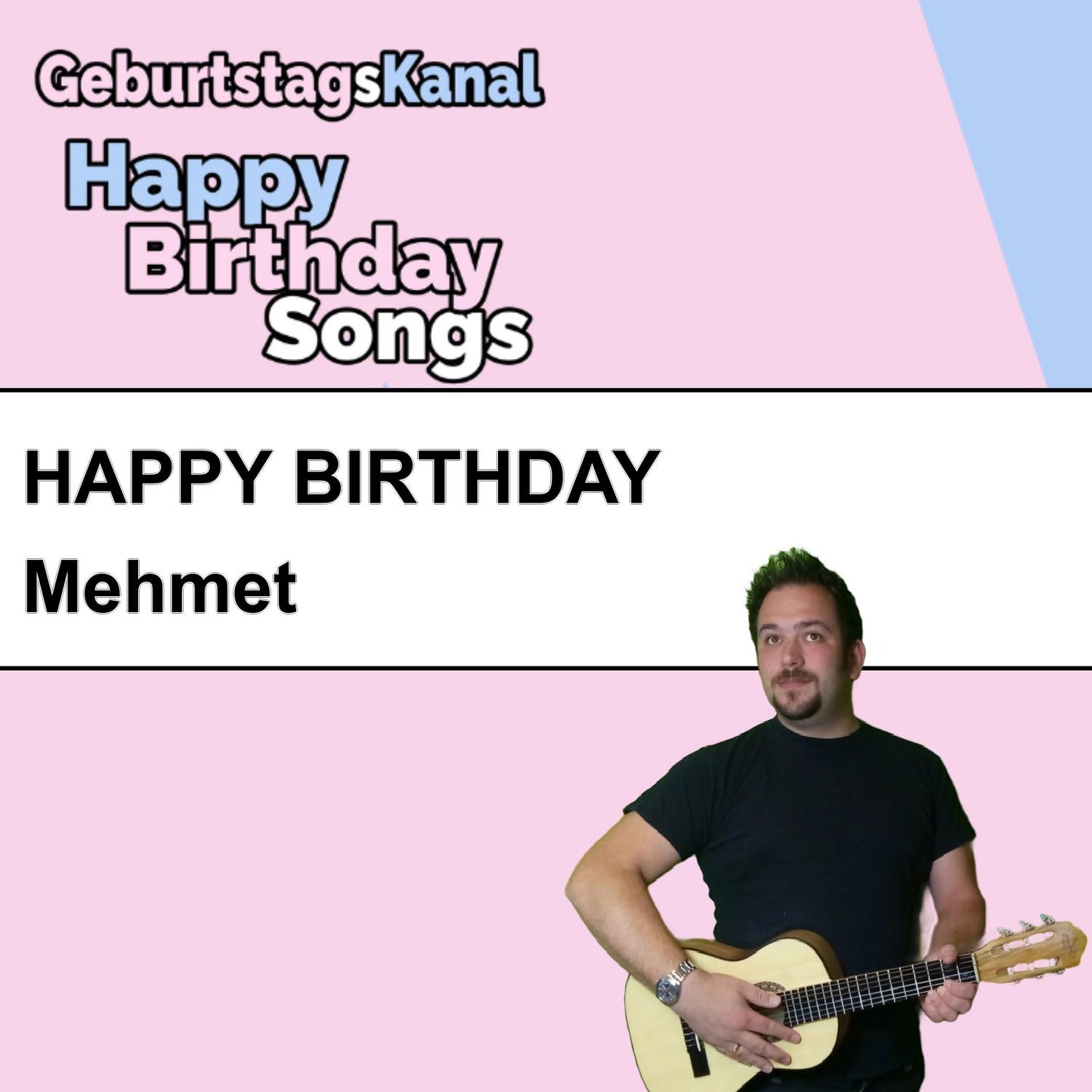Produktbild Happy Birthday to you Mehmet mit Wunschgrußbotschaft