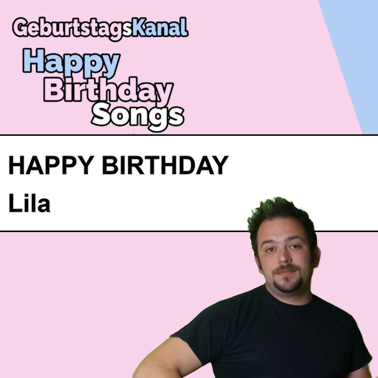 Produktbild Happy Birthday to you Lila mit Wunschgrußbotschaft