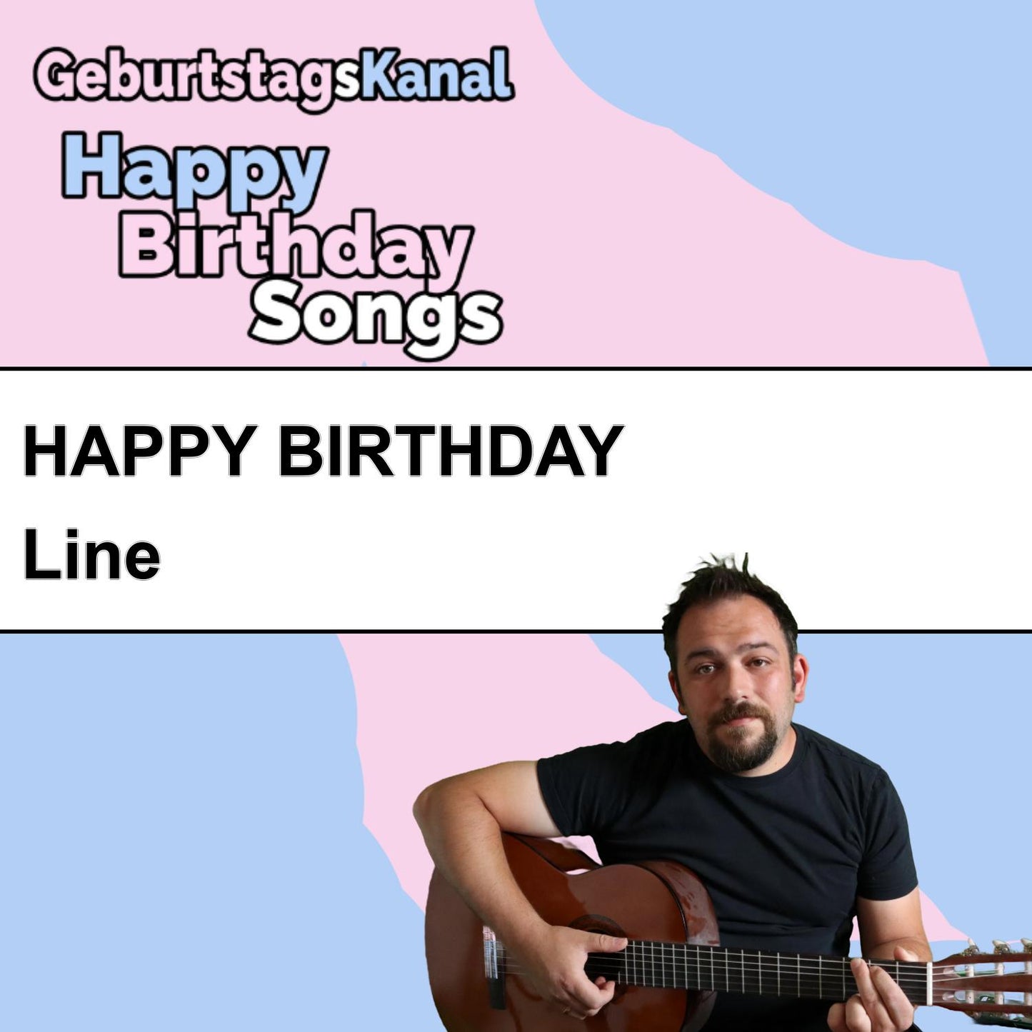 Produktbild Happy Birthday to you Line mit Wunschgrußbotschaft