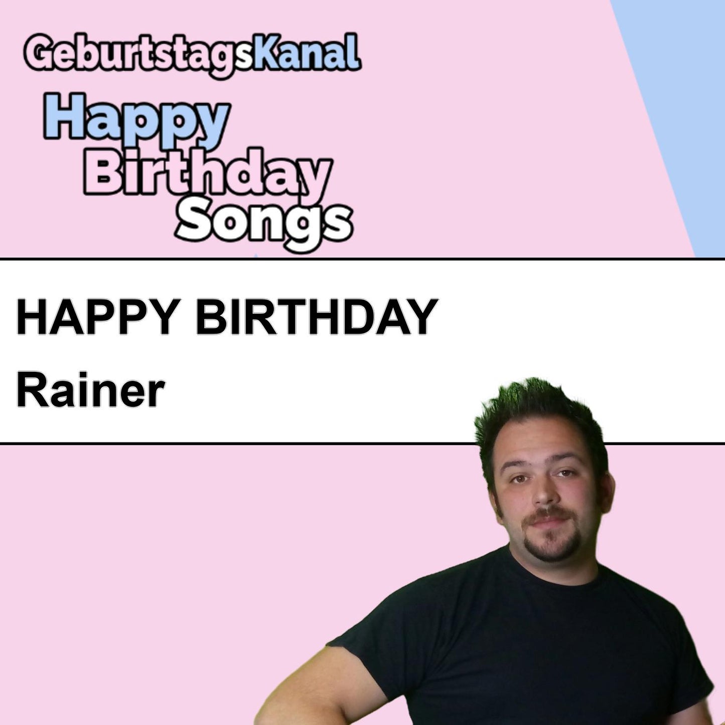 Produktbild Happy Birthday to you Rainer mit Wunschgrußbotschaft