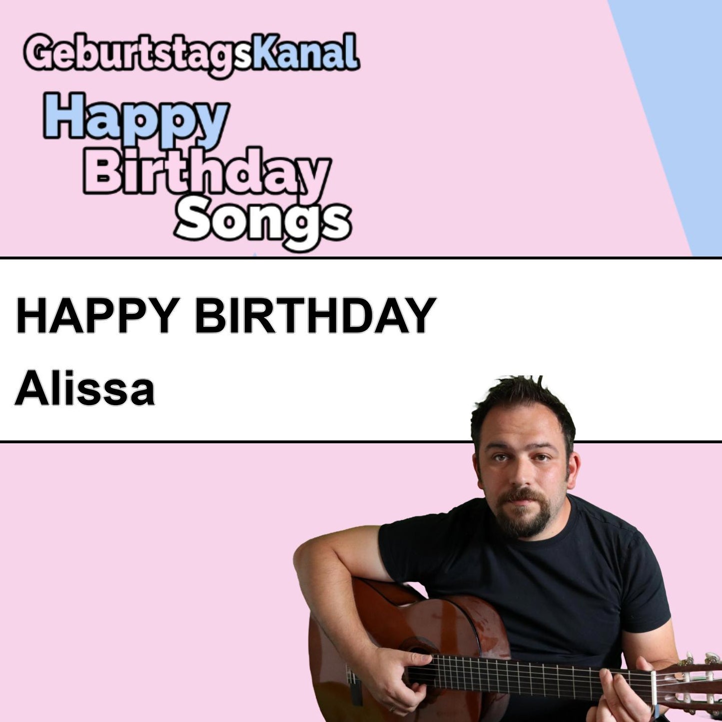 Produktbild Happy Birthday to you Alissa mit Wunschgrußbotschaft