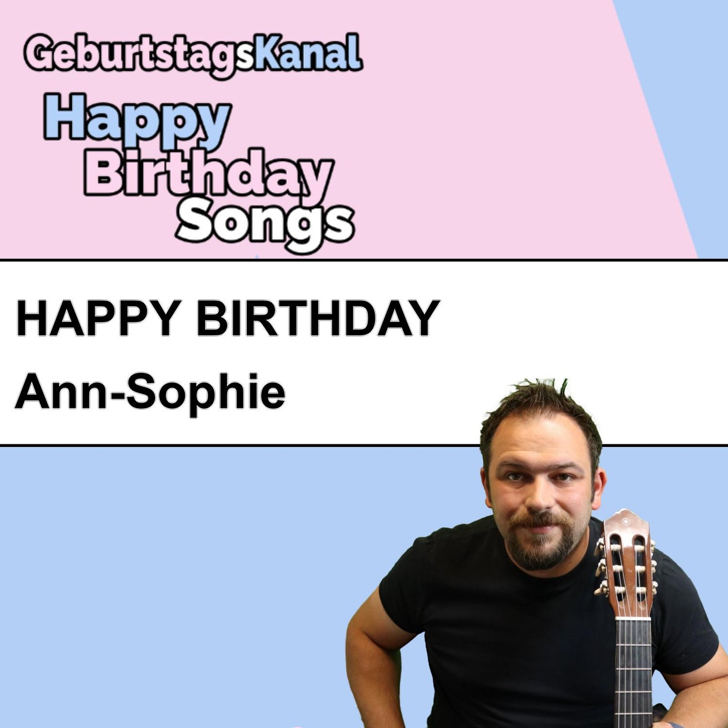 Produktbild Happy Birthday to you Ann-Sophie mit Wunschgrußbotschaft