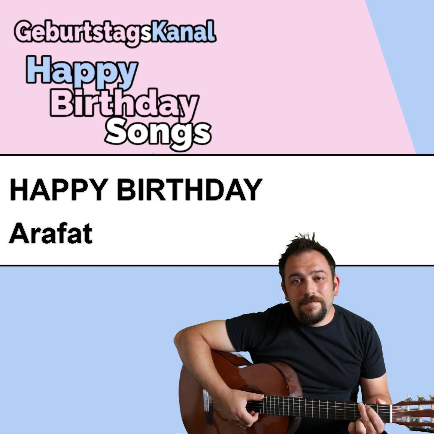 Produktbild Happy Birthday to you Arafat mit Wunschgrußbotschaft