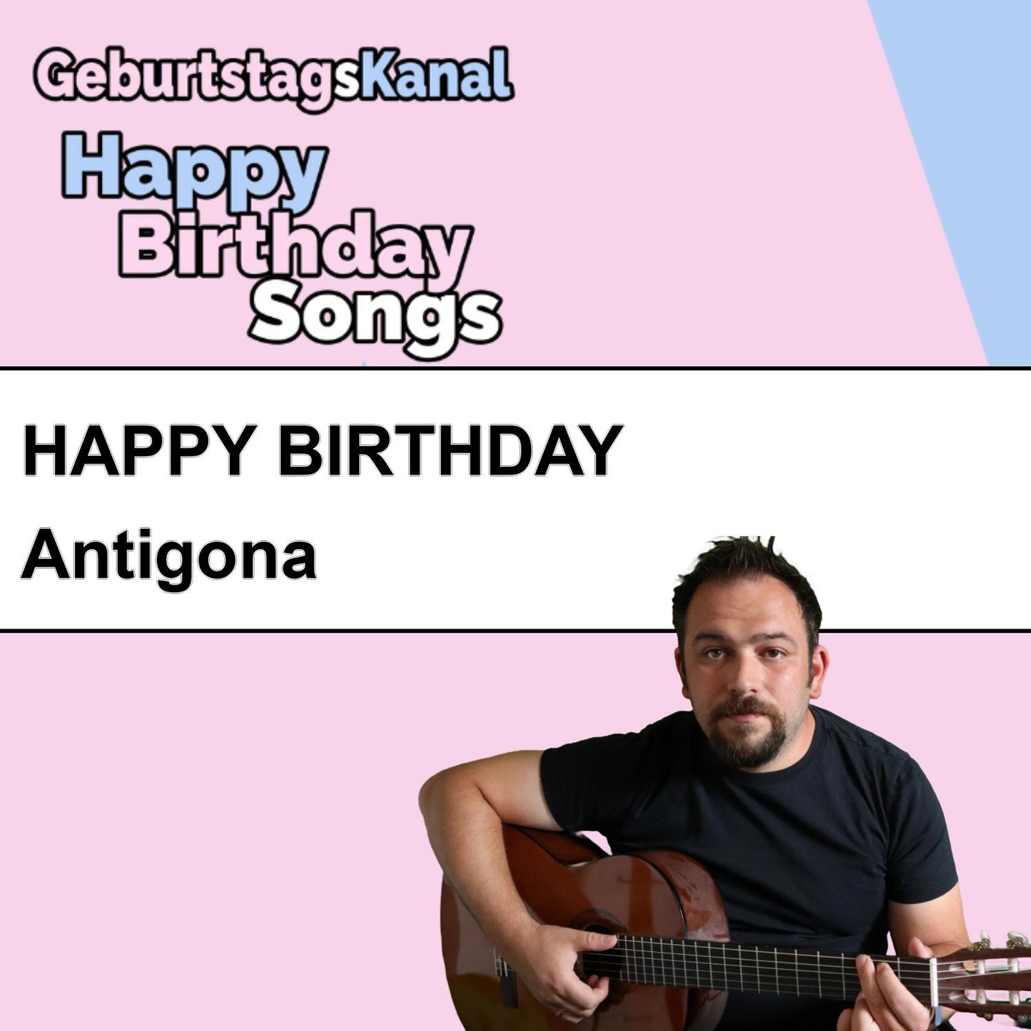 Produktbild Happy Birthday to you Antigona mit Wunschgrußbotschaft