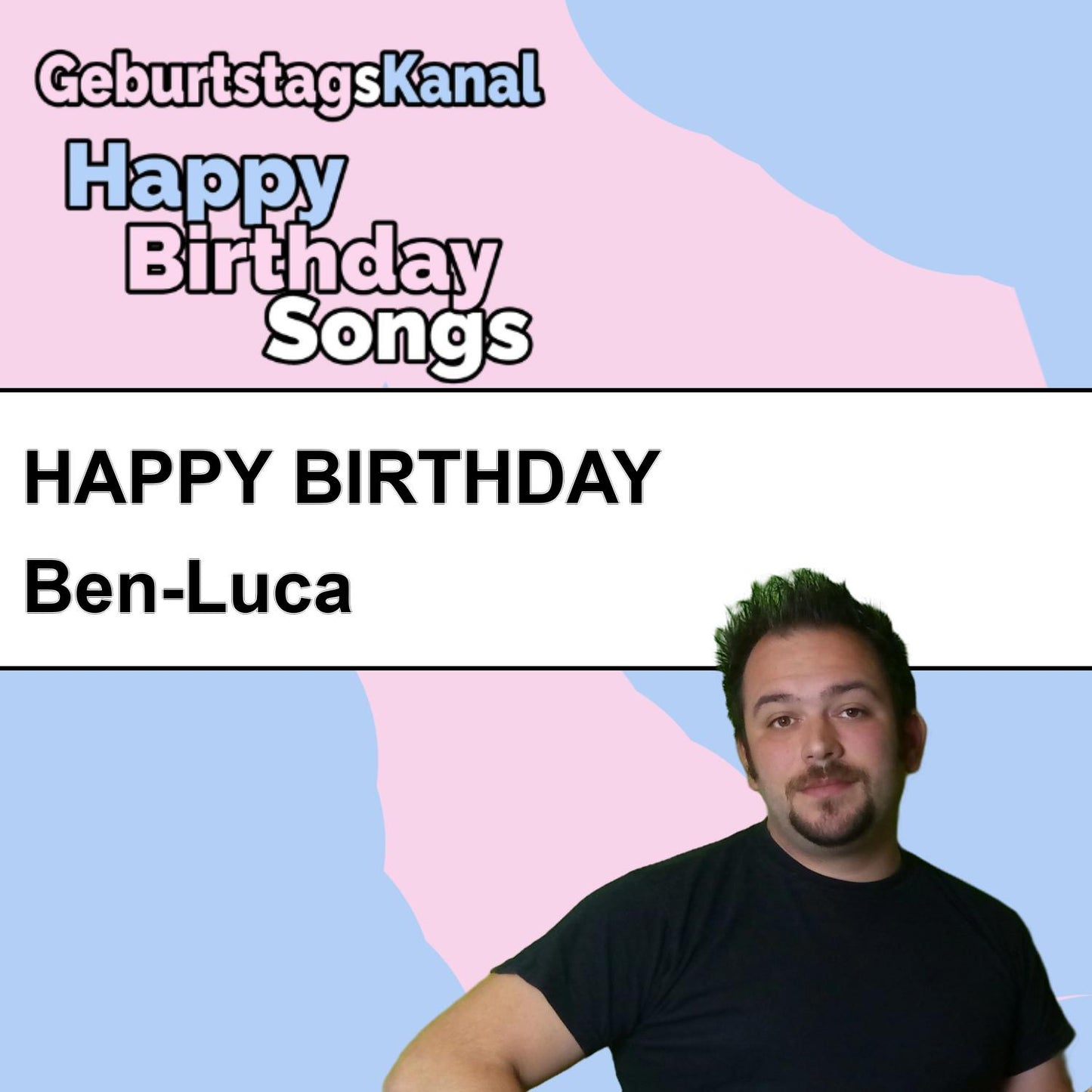Produktbild Happy Birthday to you Ben-Luca mit Wunschgrußbotschaft