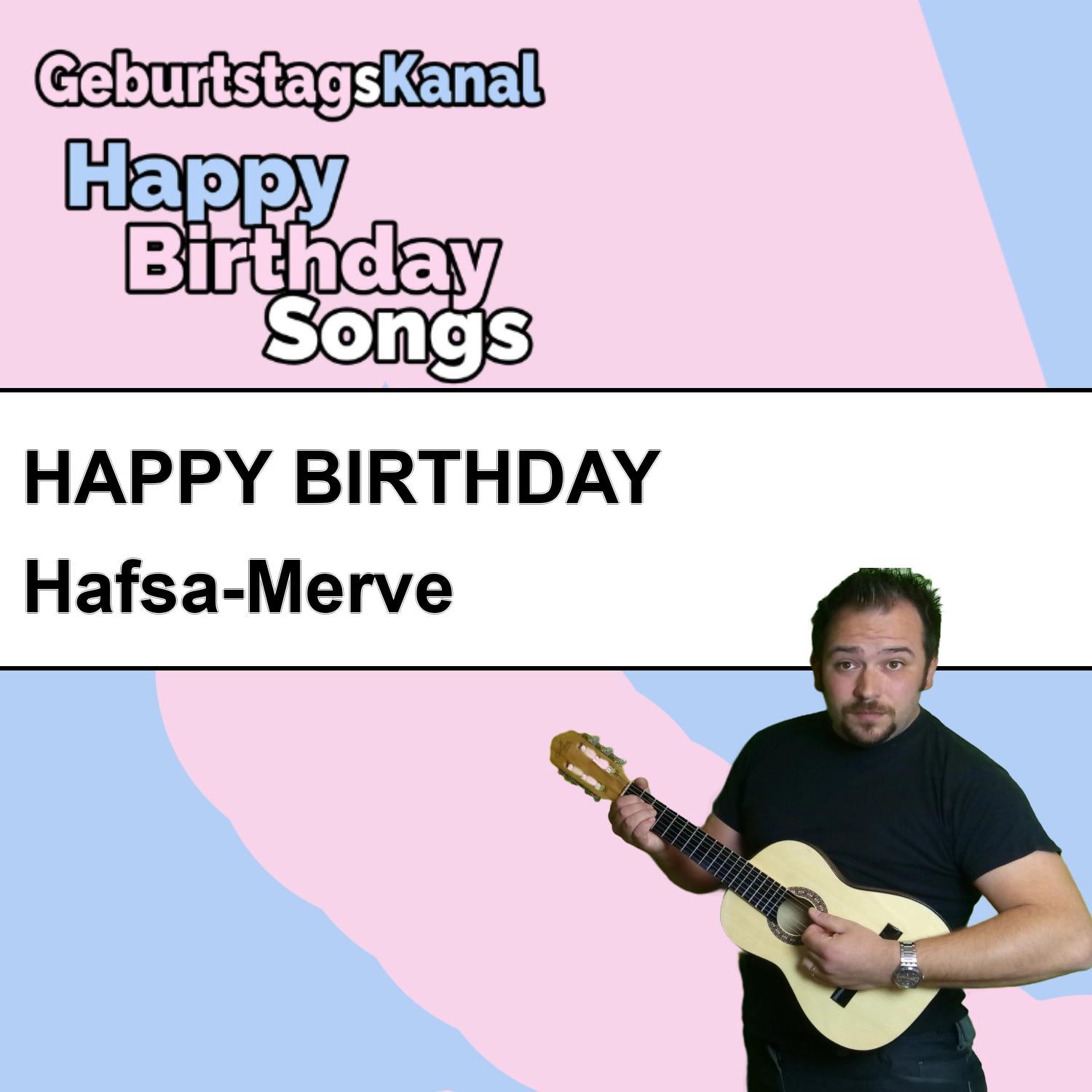 Produktbild Happy Birthday to you Hafsa-Merve mit Wunschgrußbotschaft