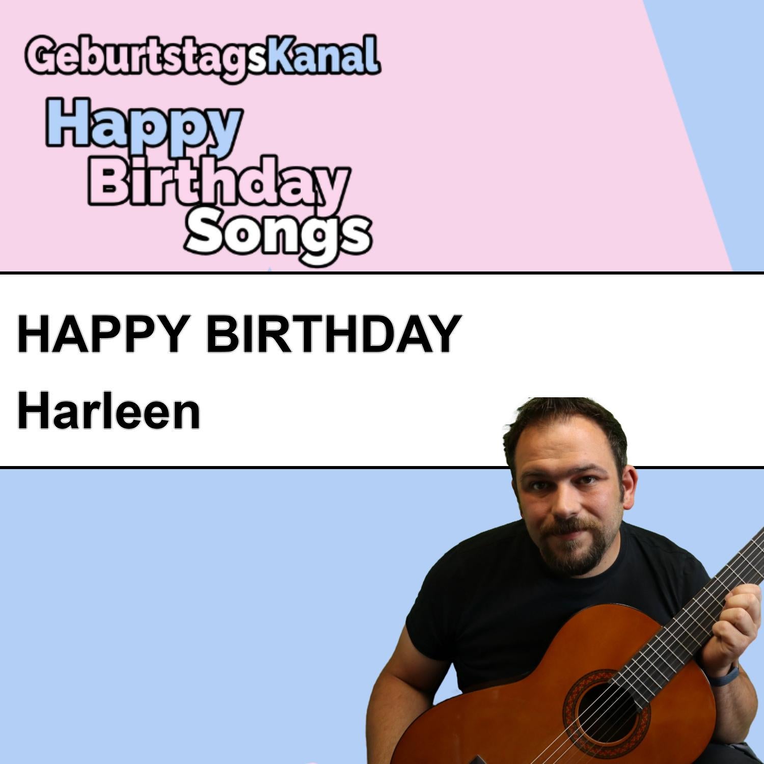 Produktbild Happy Birthday to you Harleen mit Wunschgrußbotschaft