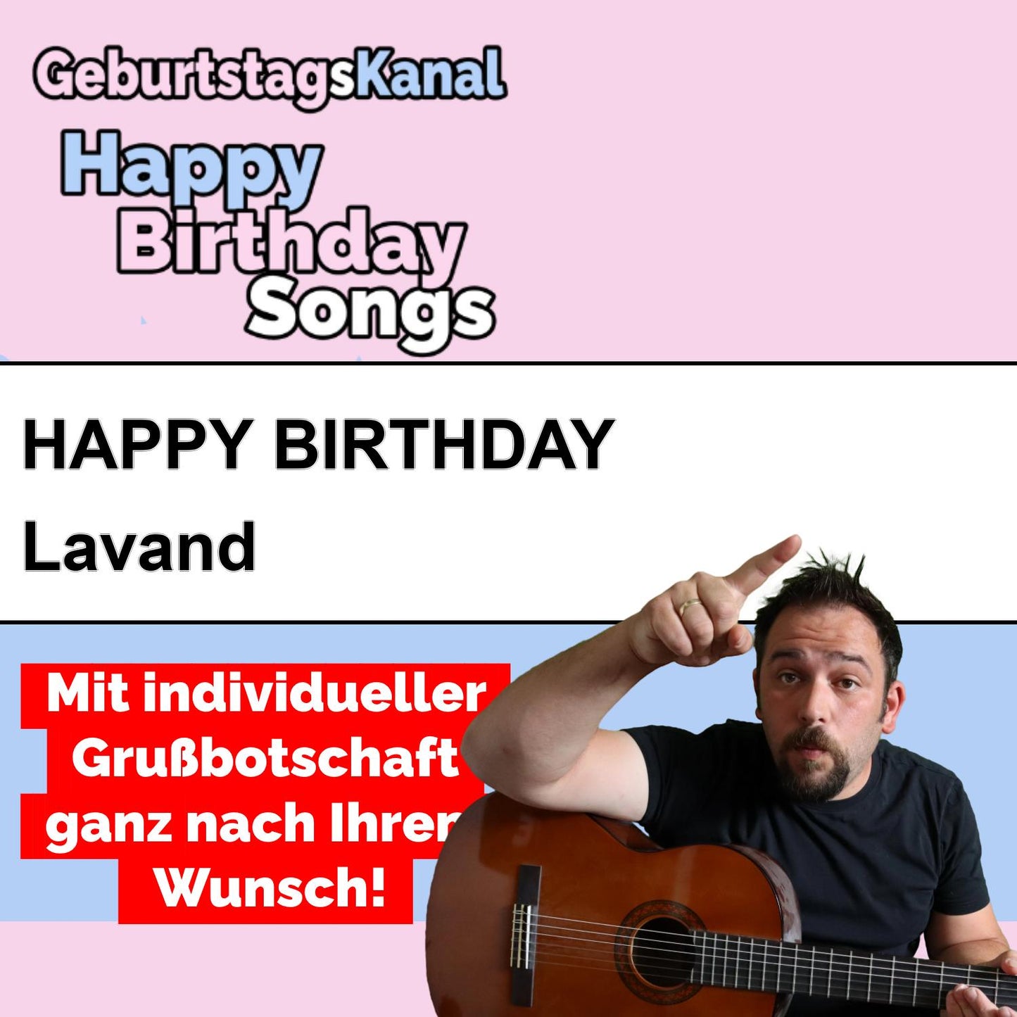 Produktbild Happy Birthday to you Lavand mit Wunschgrußbotschaft