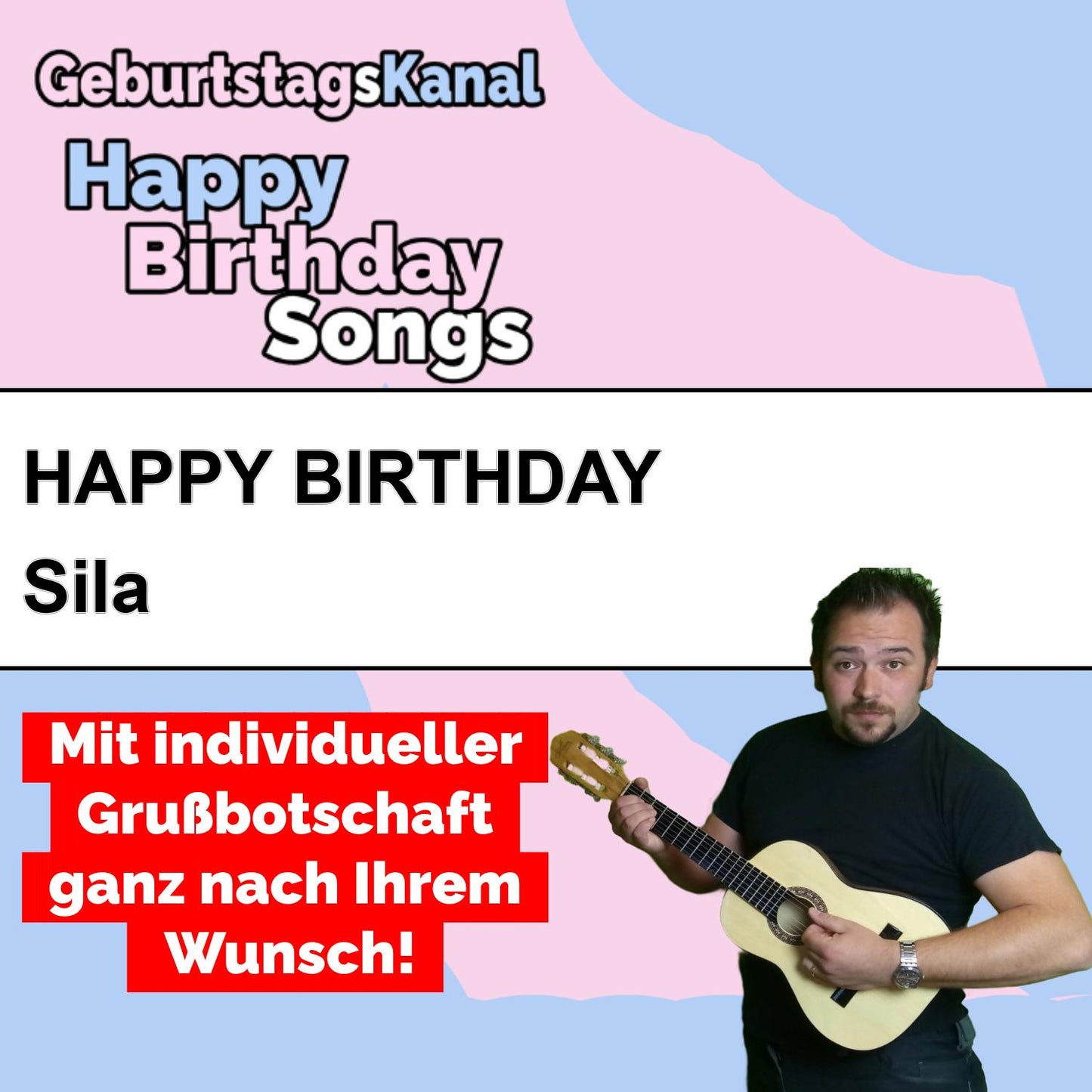 Produktbild Happy Birthday to you Sila mit Wunschgrußbotschaft